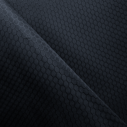 Ткань Оксфорд 300D PU Рип-Стоп СОТЫ, цвет Черный (на отрез)  в Альметьевске