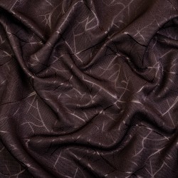 Ткань Блэкаут для штор &quot;Ледовое тиснение цвет Темно-Коричневый&quot; (на отрез)  в Альметьевске