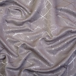 Ткань Блэкаут для штор светозатемняющая 75% &quot;Ледовое тиснение цвет Серый&quot; (на отрез)  в Альметьевске