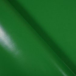 Ткань ПВХ 450 гр/м2, Зелёный (Ширина 160см), на отрез  в Альметьевске