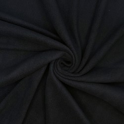 Ткань Флис Односторонний 130 гр/м2, цвет Черный (на отрез)  в Альметьевске