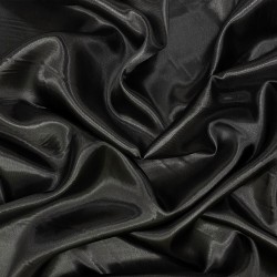 Ткань Атлас-сатин (Ширина 150см), цвет Черный (на отрез) в Альметьевске