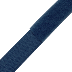 Контактная лента 25мм цвет Синий (велькро-липучка, на отрез)  в Альметьевске