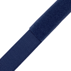 Контактная лента 25мм цвет Тёмно-Синий (Велькро-липучка), на отрез  в Альметьевске