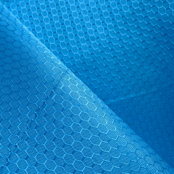 Ткань Oxford 300D PU Рип-Стоп СОТЫ, цвет Голубой (на отрез) в Альметьевске