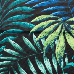 Интерьерная ткань Дак (DUCK) (ширина 1,8м), принт &quot;Тропические листья&quot; (на отрез) в Альметьевске