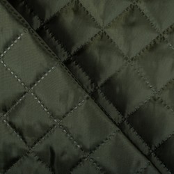 Стеганая подкладочная ткань с синтепоном (100гр/м2), цвет Хаки (на отрез)  в Альметьевске