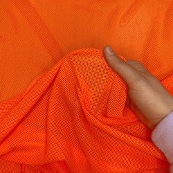 Трикотажная Сетка 75 г/м2, цвет Оранжевый (на отрез)  в Альметьевске