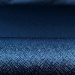 Ткань Блэкаут для штор светозатемняющая 100% (Ширина 280см)  &quot;Орнамент Синий&quot; (на отрез) в Альметьевске
